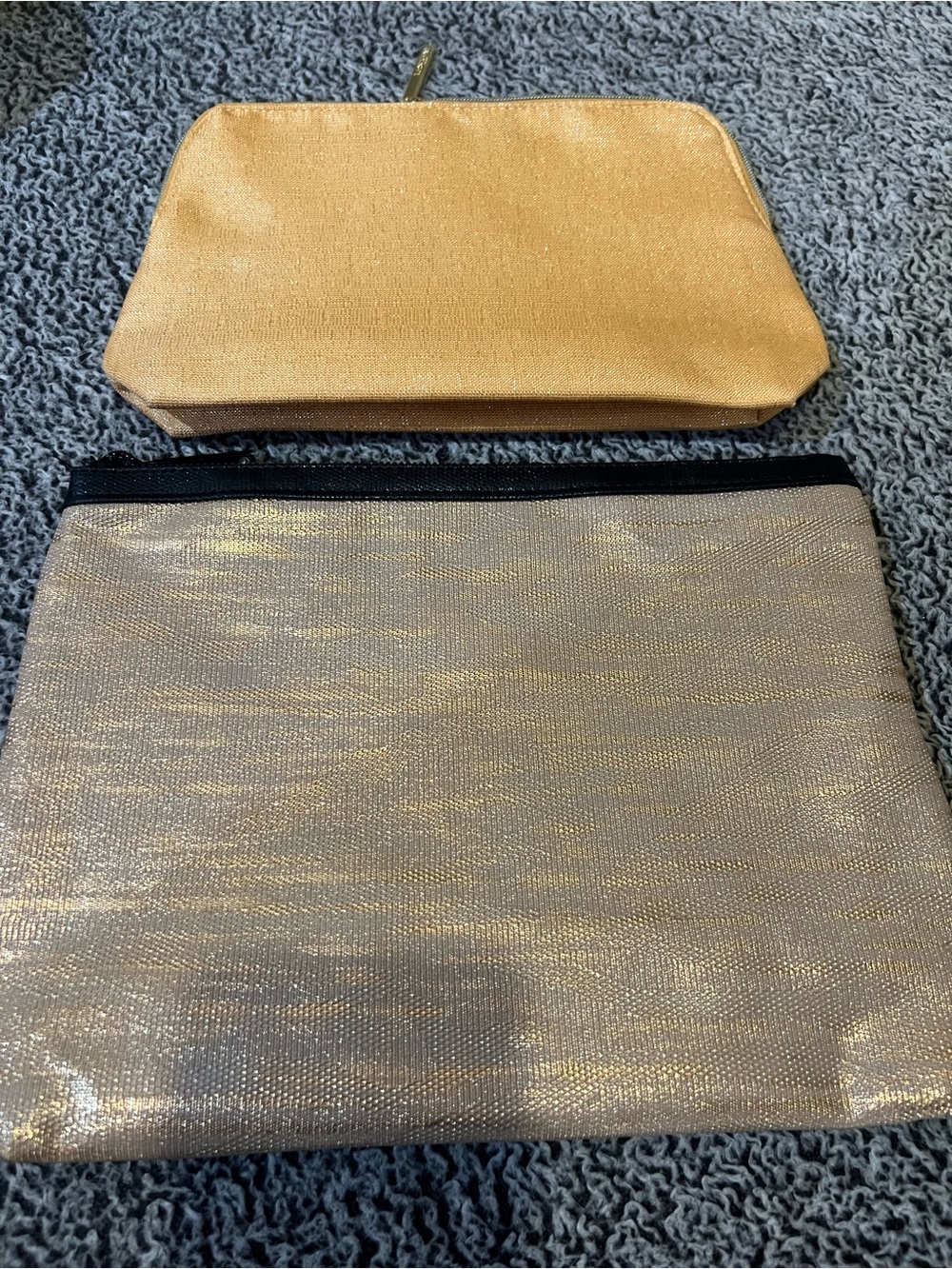 Lancôme Gold Metallic Cosmetic Pouch Set - Women Bags